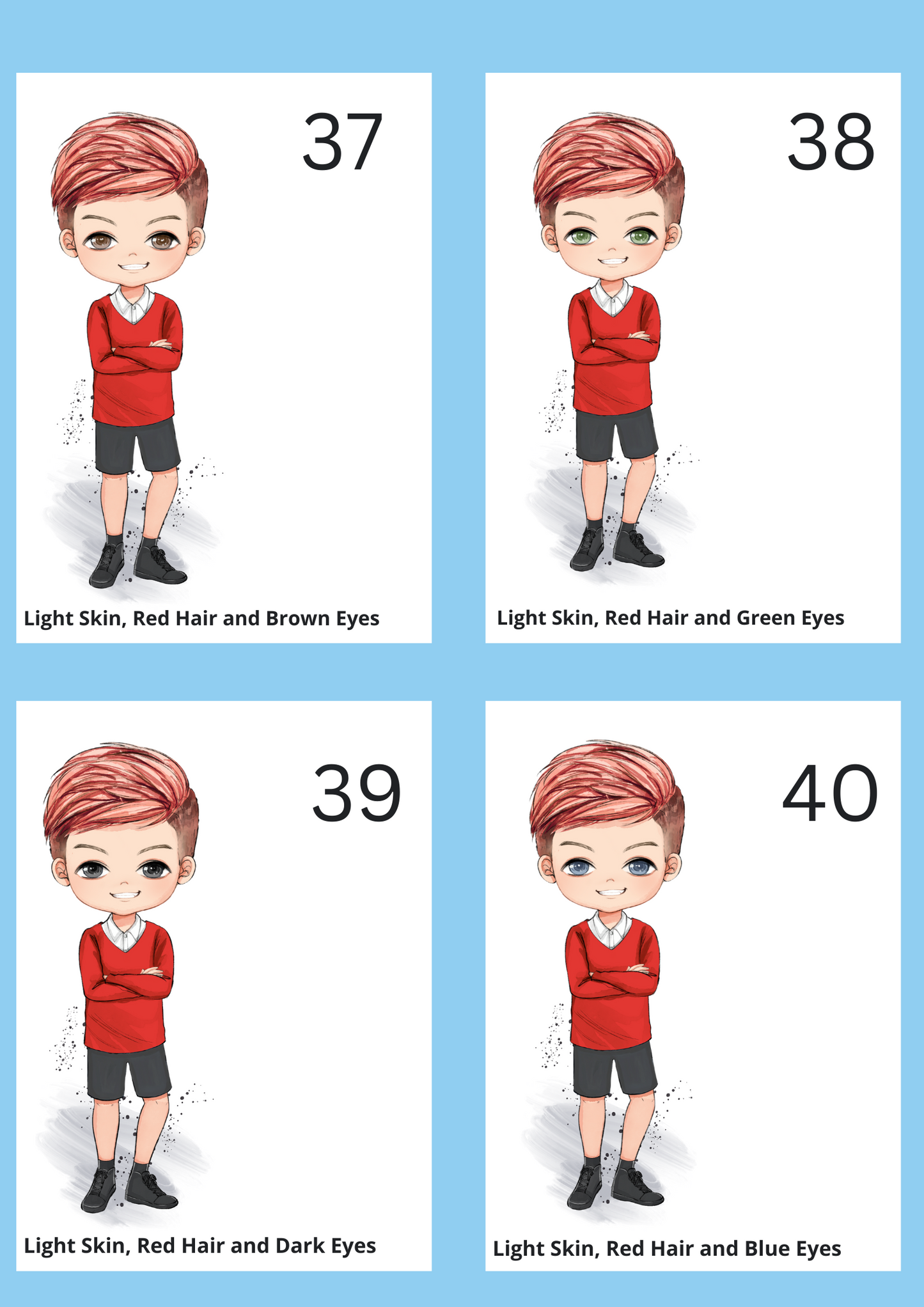 School Water Bottle - Red Uniform (Boys)