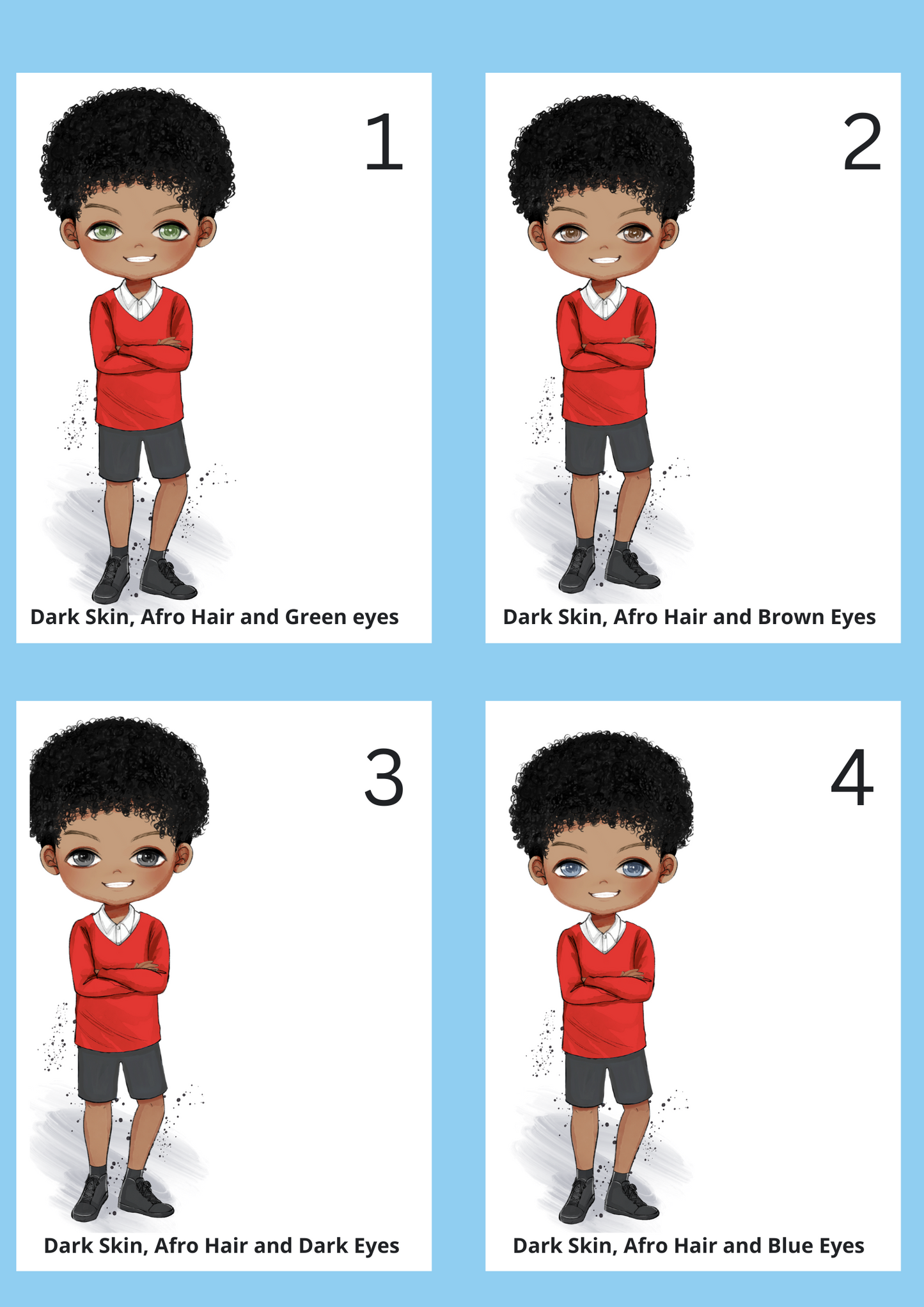 School Water Bottle - Red Uniform (Boys)