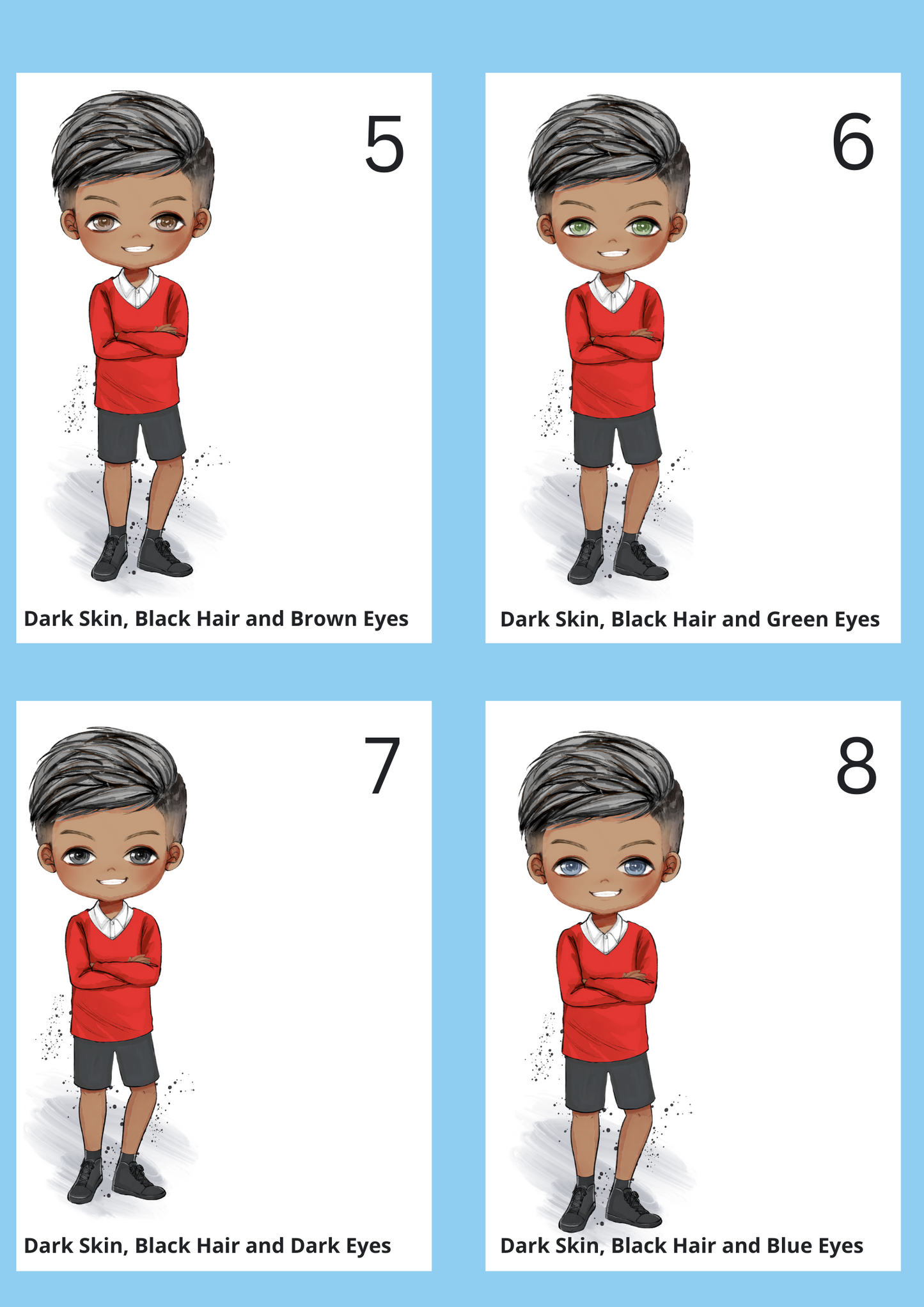 School Water Bottle - Red Uniform (Boys)