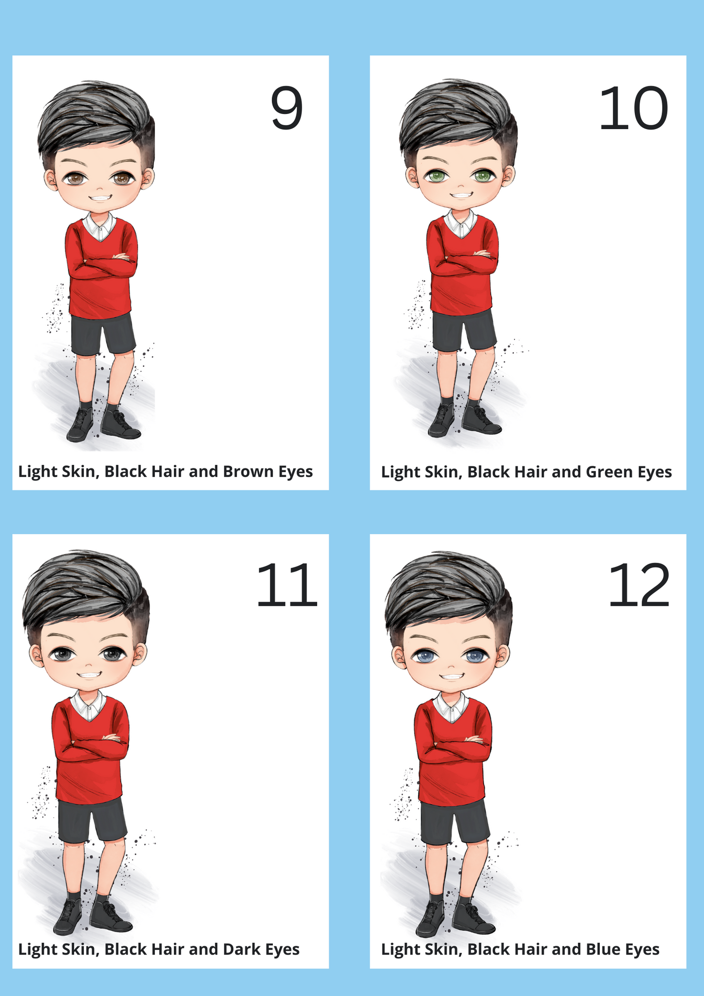 School Water Bottle - Red Uniform (Boys)