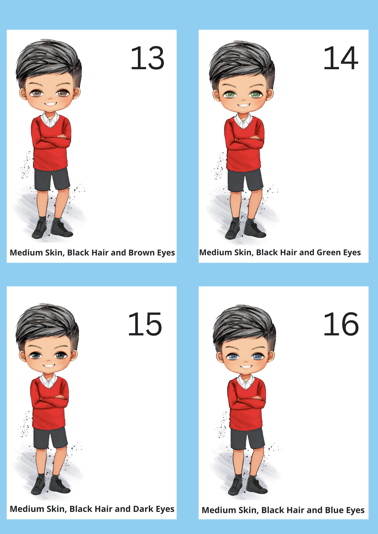 School Water Bottle - Red Uniform (Boys)