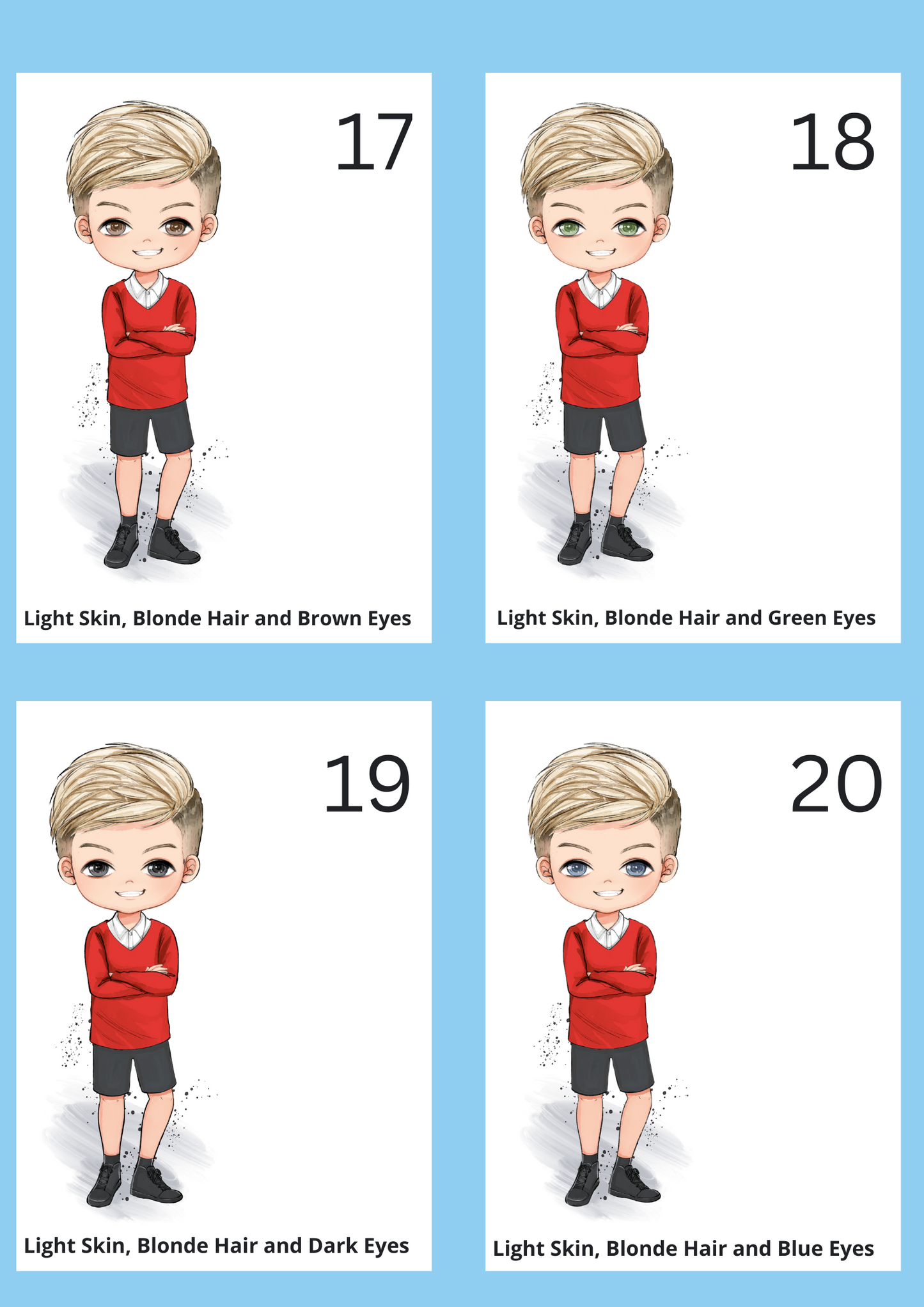 School Water Bottle - Red Uniform (Boys)