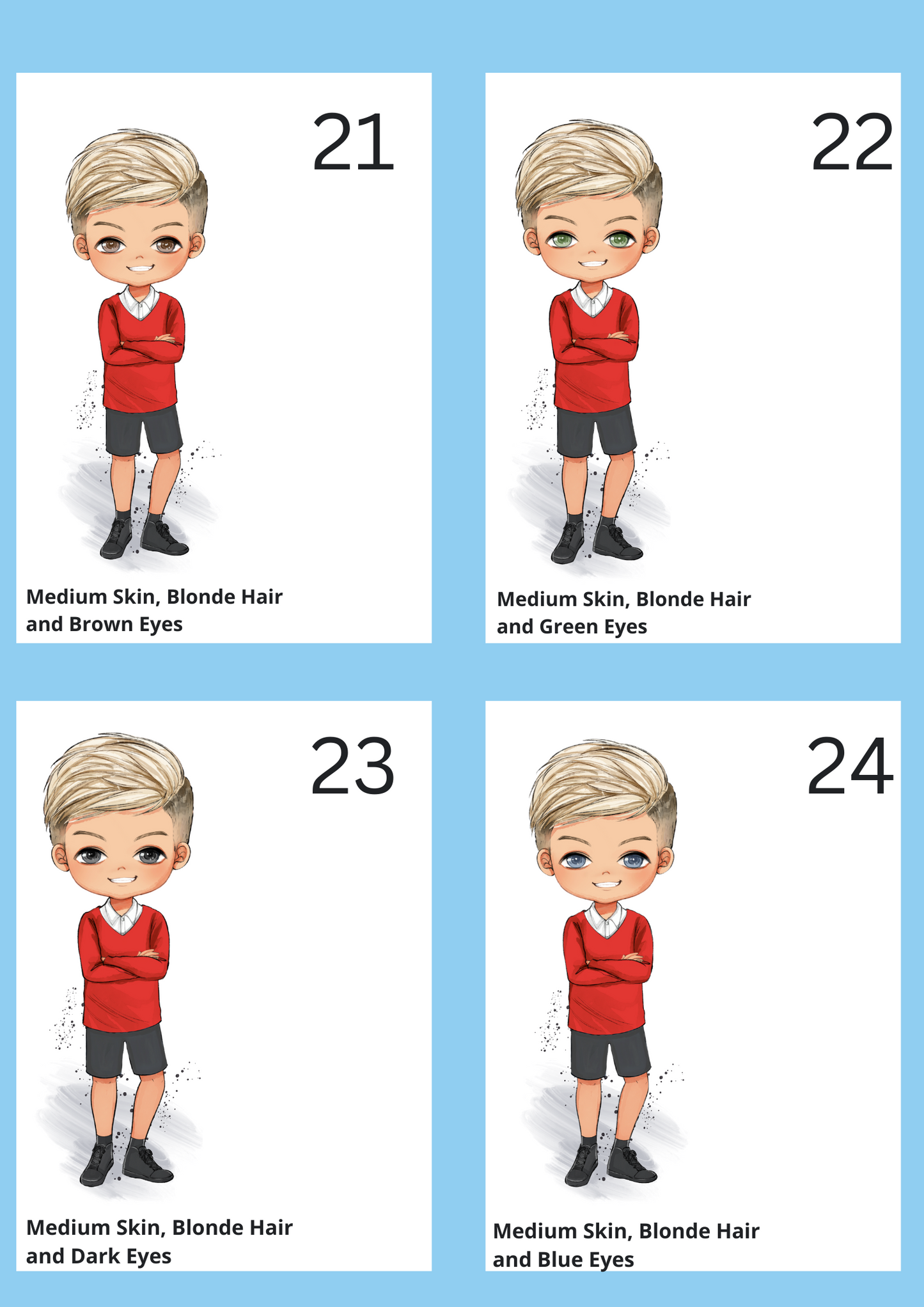 School Water Bottle - Red Uniform (Boys)