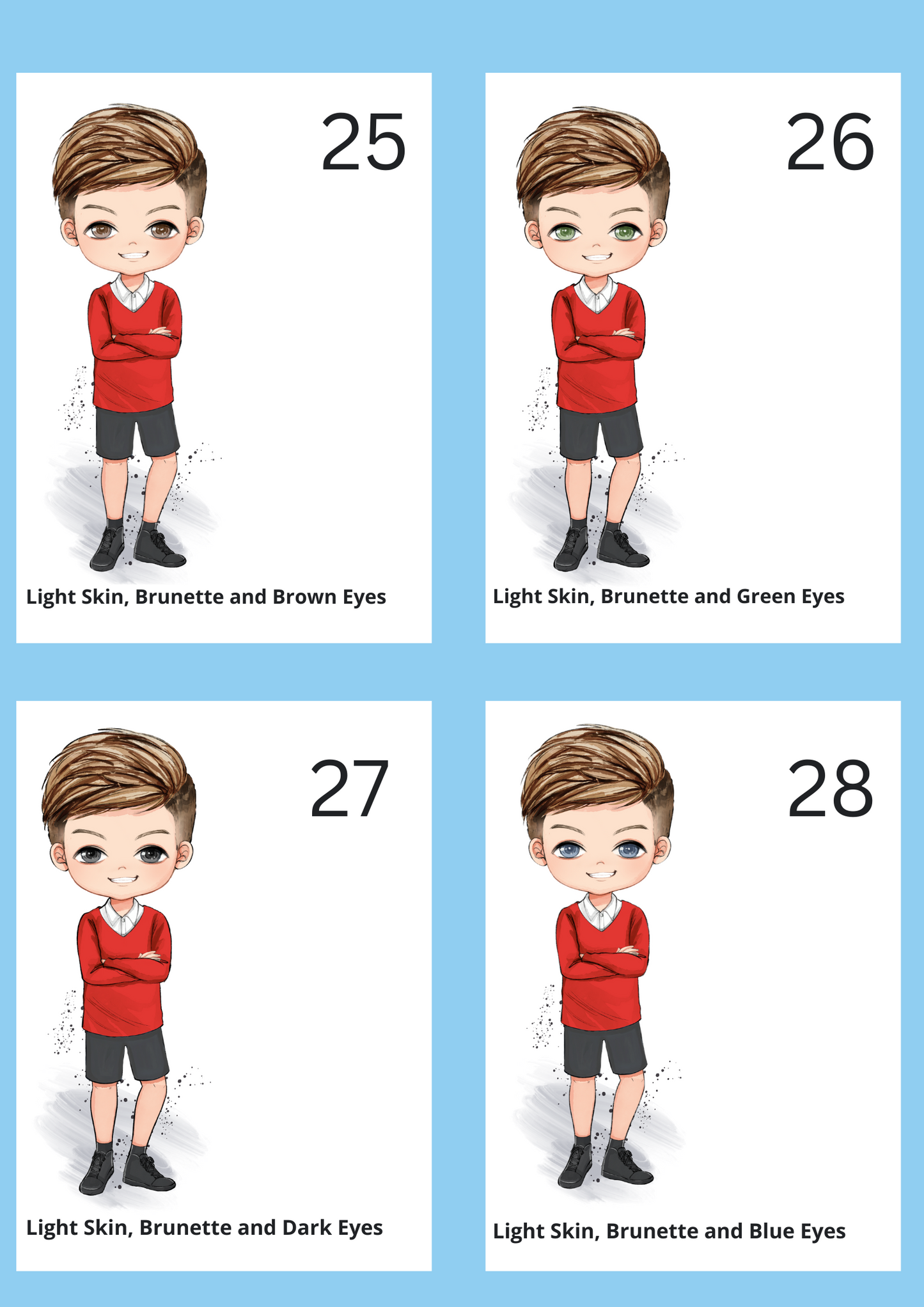 School Water Bottle - Red Uniform (Boys)