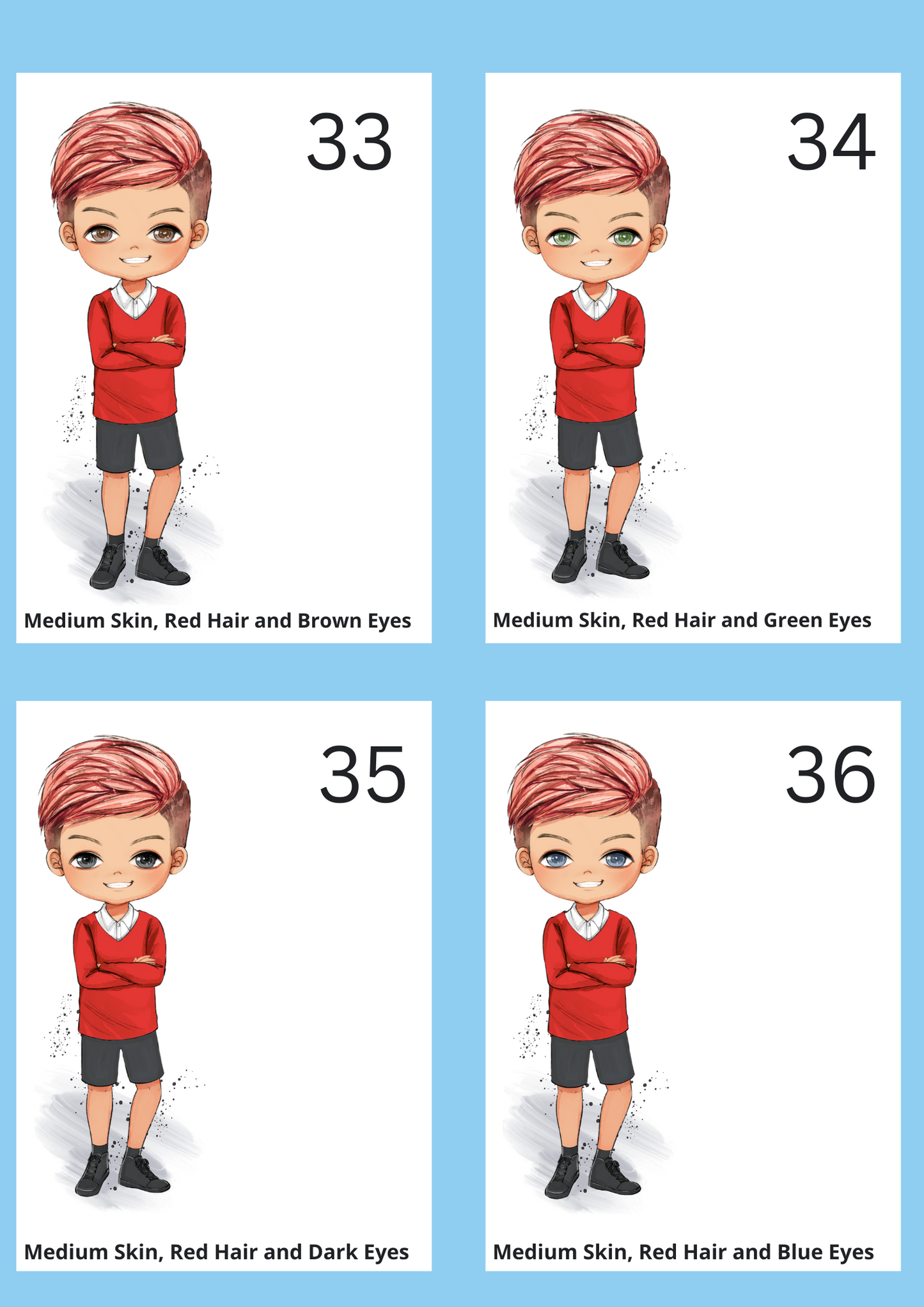 School Water Bottle - Red Uniform (Boys)